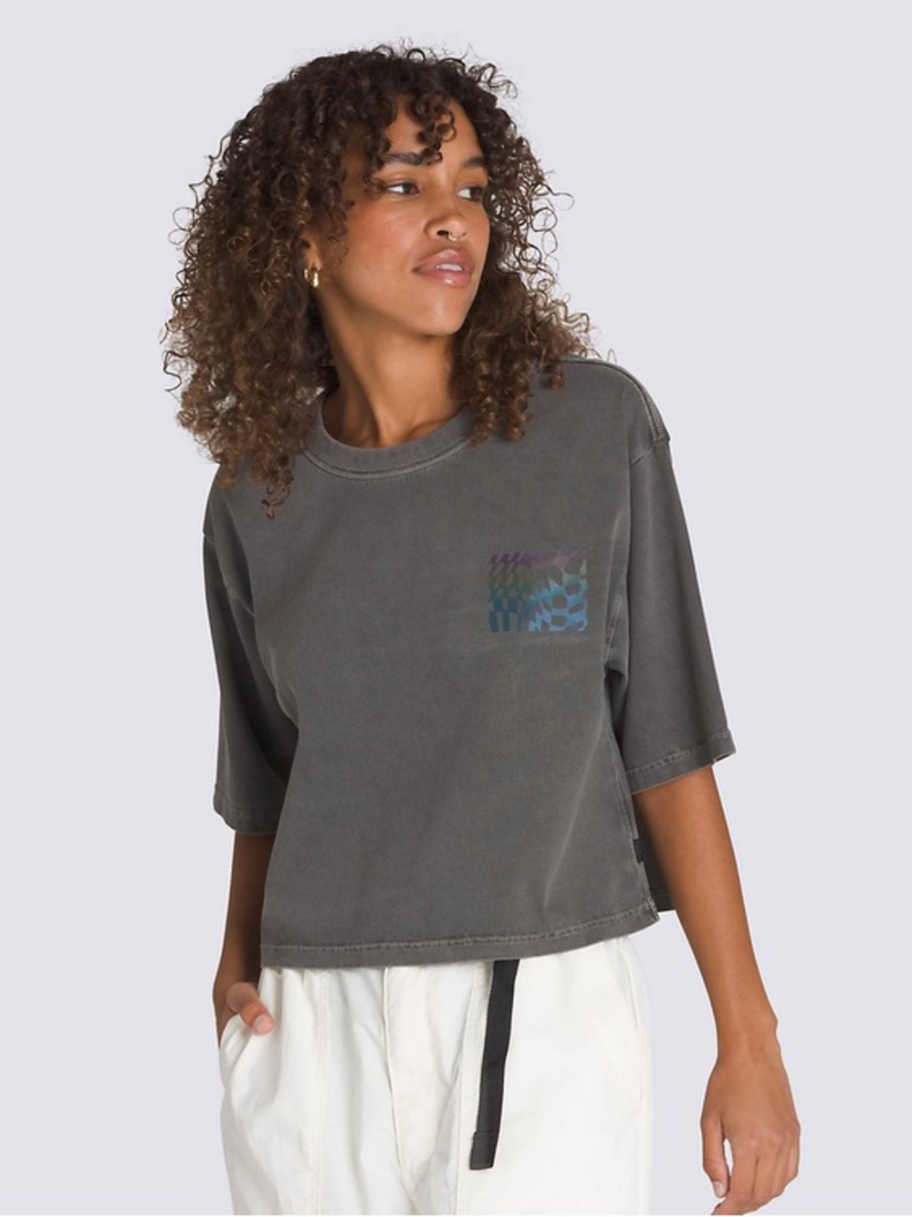 VANS MTE WILDTHORN REFLECTIVE BOXY SHORT TEE (FADED BLACK)